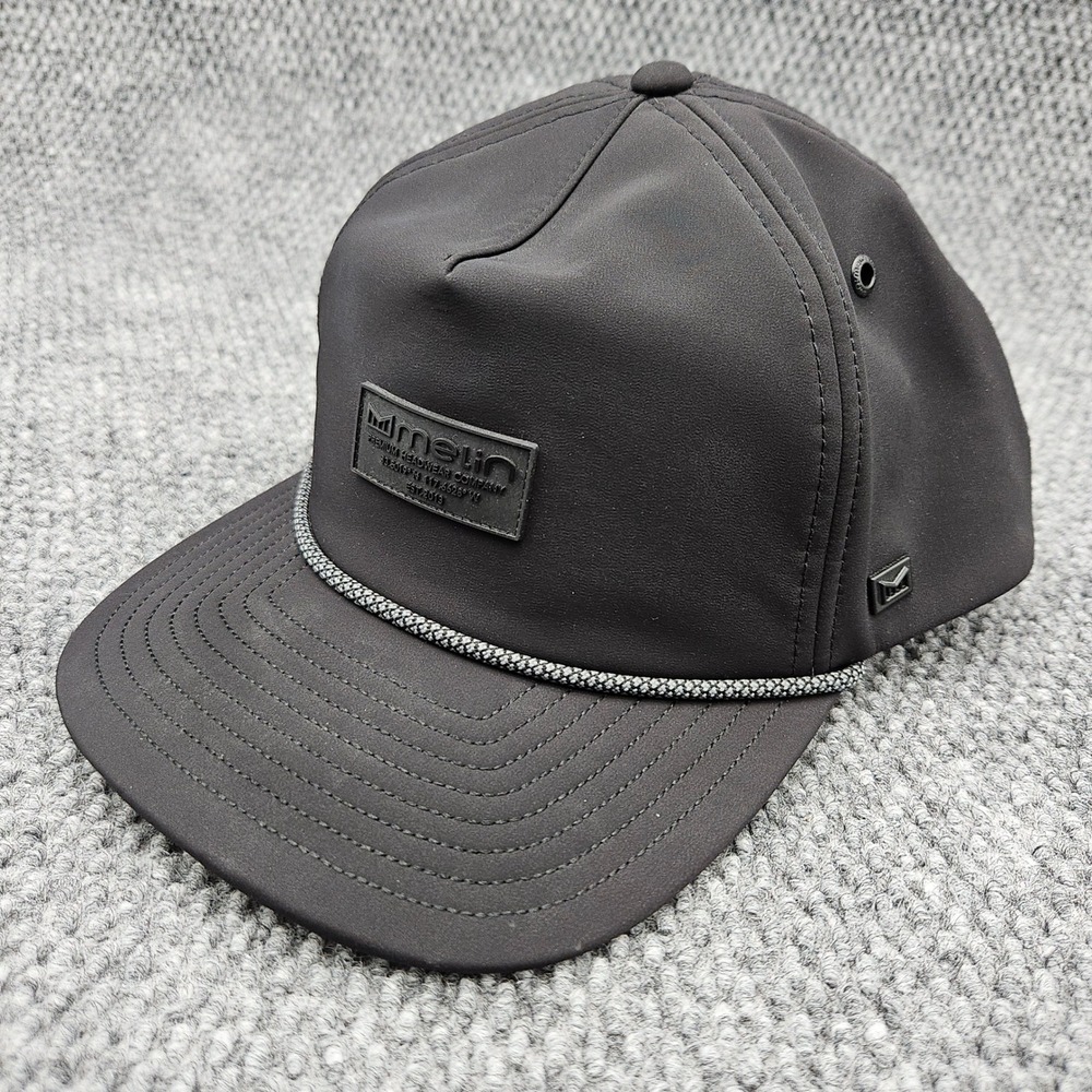 Melin Hat Mens CL Black Coronado Thermal‎ Rope Hat Snapback Performance Ball Cap